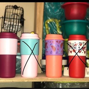 Travel coffee cups by Tupperware!